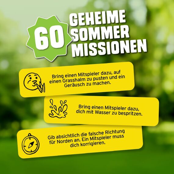 Lass Dich Nicht Erwischen: Sommer Edition | Das Perfekte Reisespiel zum Campen, auf der Gartenparty oder am Strand, Unterhaltsames Gesellschaftsspiel mit Geheimen Missionen für Familien und Freunde