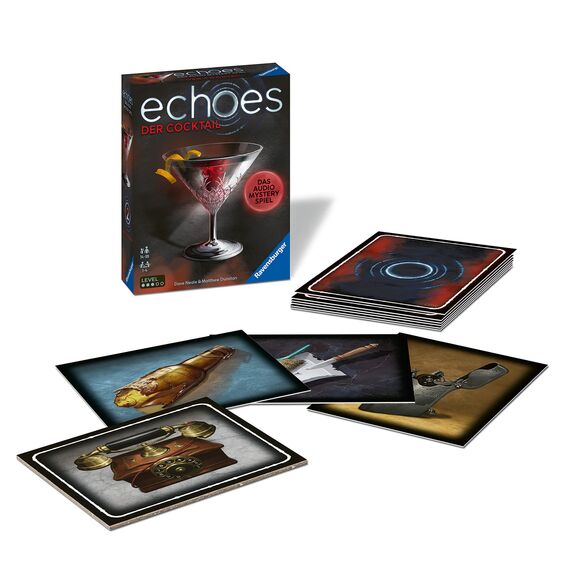 Ravensburger 20814 Echoes Der Cocktail - Hörspiel trifft Gesellschaftsspiel für Erwachsene und Jugendliche ab 14 Jahren, kleine Geschenke