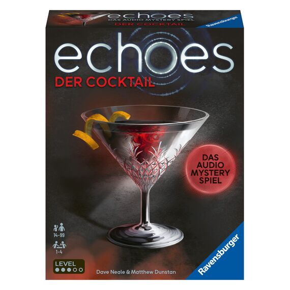 Ravensburger 20814 Echoes Der Cocktail - Hörspiel trifft Gesellschaftsspiel für Erwachsene und Jugendliche ab 14 Jahren, kleine Geschenke