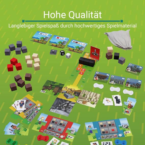 Ravensburger 20914 Minecraft Heroes of The Village - Kooperatives Familienspiel für 2-4 Spieler ab 7 Jahren