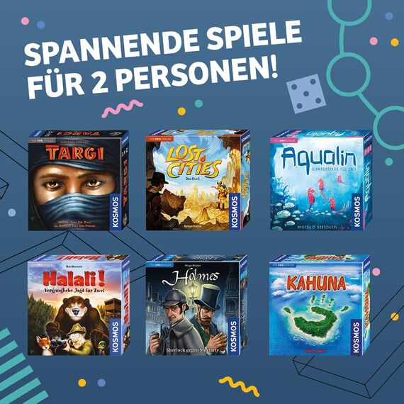 Kosmos 691479 Targi, Spiel für Zwei, Brettspiel, Gesellschaftsspiel, Spiele für 2 Personen, Strategiespiel