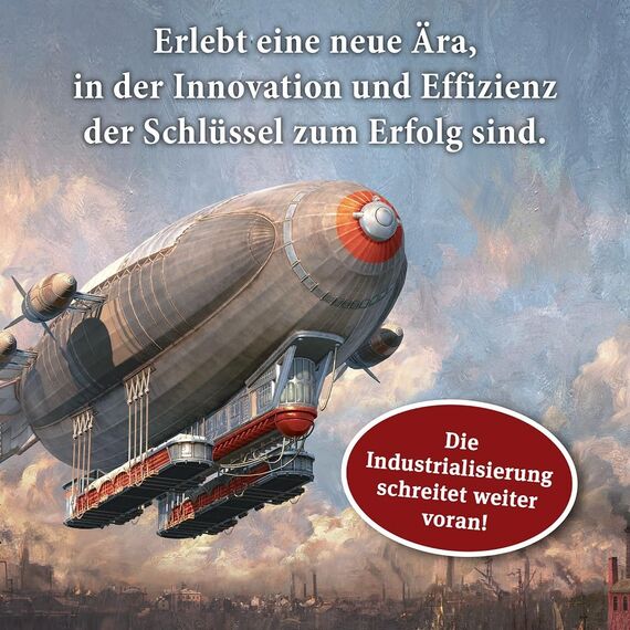 Kosmos 682309 Anno 1800 Erweiterung zum Brettspiel von Martin Wallace, mehr strategische Möglichkeiten, Neue Auftragskarten und 6-teiliger Solo-Kampagne
