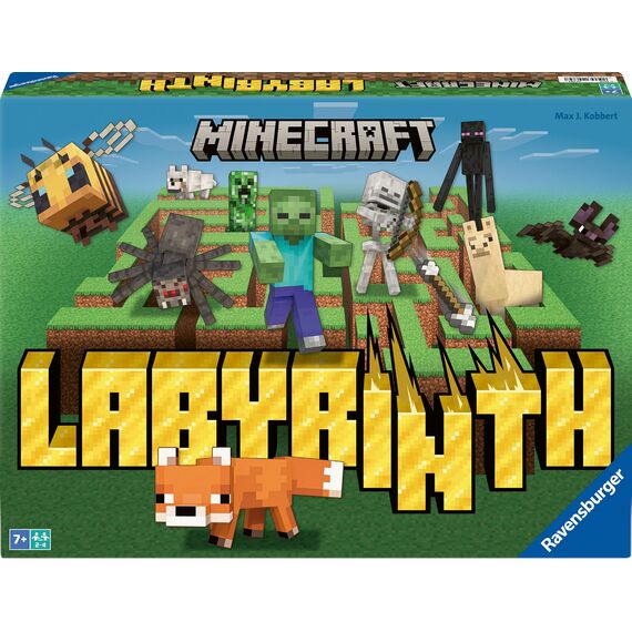 Ravensburger 24684 - Minecraft Labyrinth - Der Spieleklassiker für 2-4 Spieler ab 7 Jahren mit Charakteren und Gegenständen aus dem Computerspiel Minecraft
