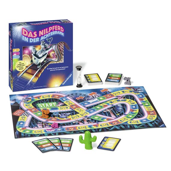 Ravensburger 26772 - Nilpferd in der Achterbahn - Gesellschaftsspiel für die ganze Familie & Scotland Yard, Brettspiel, Gesellschafts- und Familienspiel, für Kinder und Erwachsene, Spiel des Jahres