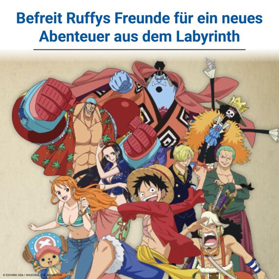 Ravensburger 22887 - One Piece Labyrinth - Der Spieleklassiker für 2-4 Spieler ab 7 Jahren im Look Einer der erfolgreichsten Anime-Serien Aller Zeiten