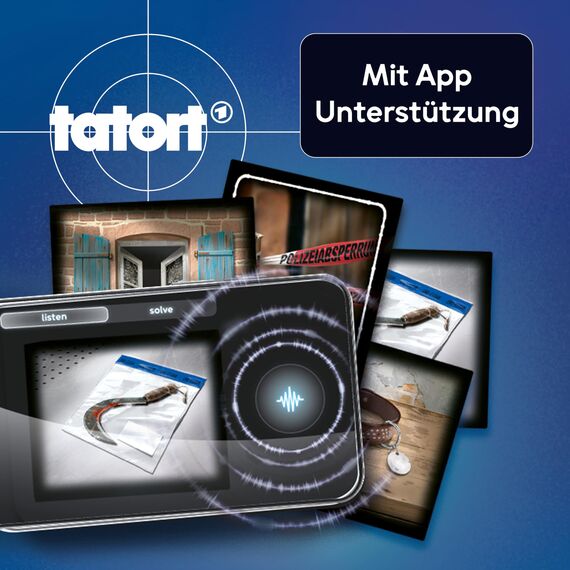 Ravensburger 24860 - Echoes Tatort: Der Geisterseher - Hörspiel, Gesellschaftsspiel für Erwachsene und Jugendliche ab 14 Jahren, kleine Geschenke