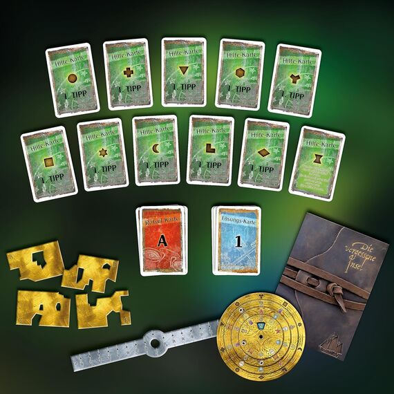 Kosmos 692858 EXIT - Das Spiel - Die vergessene Insel, Level: Fortgeschrittene, Escape Room Spiel, EXIT Game für 1-4 Spieler ab 12 Jahre, EIN einmaliges Gesellschaftsspiel