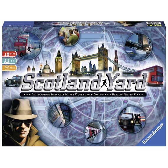 Ravensburger 26772 - Nilpferd in der Achterbahn - Gesellschaftsspiel für die ganze Familie & Scotland Yard, Brettspiel, Gesellschafts- und Familienspiel, für Kinder und Erwachsene, Spiel des Jahres