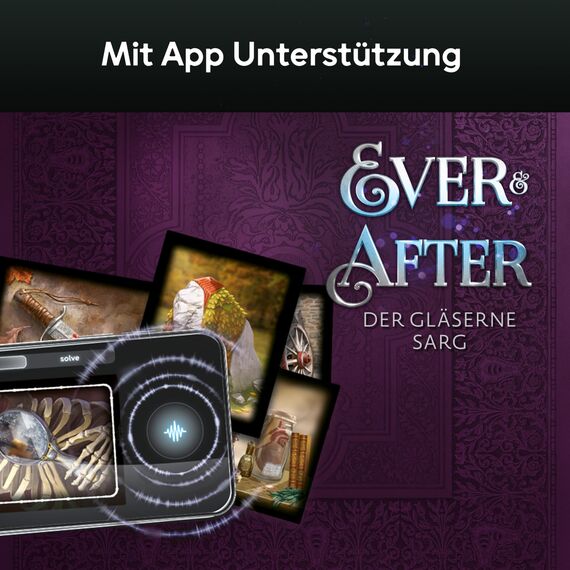Ravensburger 24850 Echoes Ever & After - Audio Mystery Spiel ab 14 Jahren zum Spiegel Roman von Stella Tack, mit exklusivem Stickerbogen, Erlebnis-Spiel, knisternde Märchen Fantasy