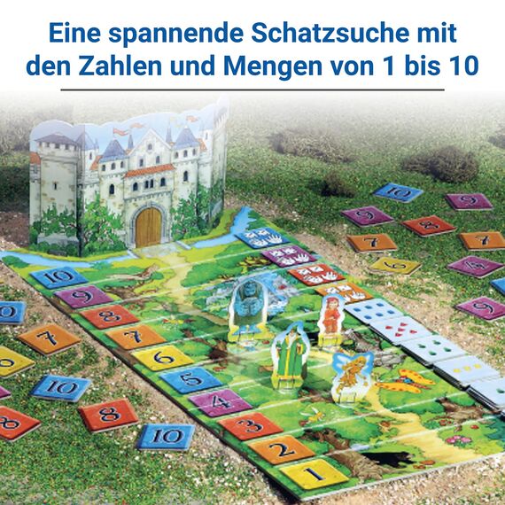 Ravensburger 24964 - Zahlen-Zauber - Spielen und Lernen für Kinder, Lernspiel für Kinder ab 4-7 Jahren, Spielend Neues Lernen für 2-4 Spieler