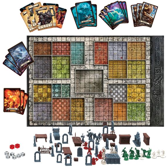 Avalon Hill HeroQuest Basisspiel, Dungeon Crawler Fantasie-Abenteuerspiel mit Miniaturen, ab 14 Jahren, für 2 − 5 Spieler