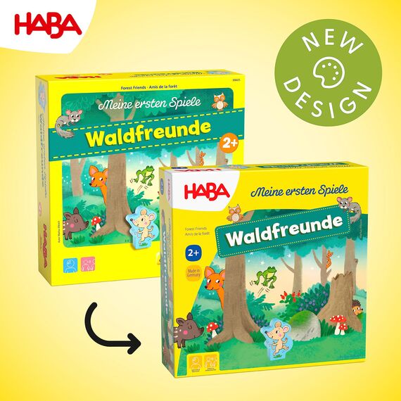 HABA 306605 - Meine Ersten Spiele â€“ Waldfreunde, Kleinkindspiel Ab 2 Jahren, Made In Germany, Bunt
