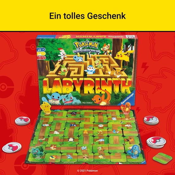 Ravensburger 26949 - Pokémon Labyrinth - Familienspiel für 2-4 Spieler ab 7 Jahren