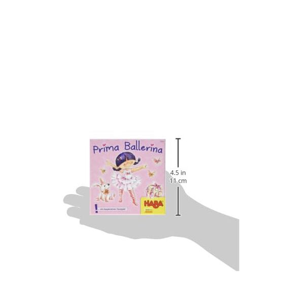 HABA Prima Ballerina – Tanzspiel für 2-6 Kinder – Zum Figuren Nachtanzen – Kooperatives Spiel zum Thema Ballett ab 4 Jahren – 1005979001