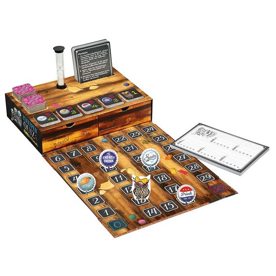 moses. Kneipenquiz - Family & Friends Spezial, Pub Quiz Spiel, Spiel für die ganze Familie in 3 Schwierigkeitsstufen, Allgemeinwissens-Quiz ab 12 Jahren mit 750 kniffligen Fragen