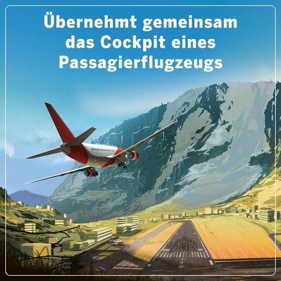 Kosmos 684044 Sky Team - Bereit zur Landung? Spiel des Jahres 2024, kooperatives Spiel für 2 Personen ab 10 Jahre, deutschsprachige Version, Strategiespiel, Brettspiel, Gesellschaftsspiel