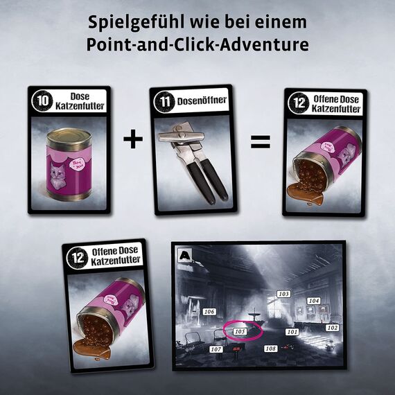 KOSMOS 695194 Adventure Games - Im Nebelreich, Entdeckt die Story, spannendes Fantasy-Abenteuer-Spiel, Kooperatives Gesellschaftsspiel für 1 bis 4 Spieler ab 10 Jahre
