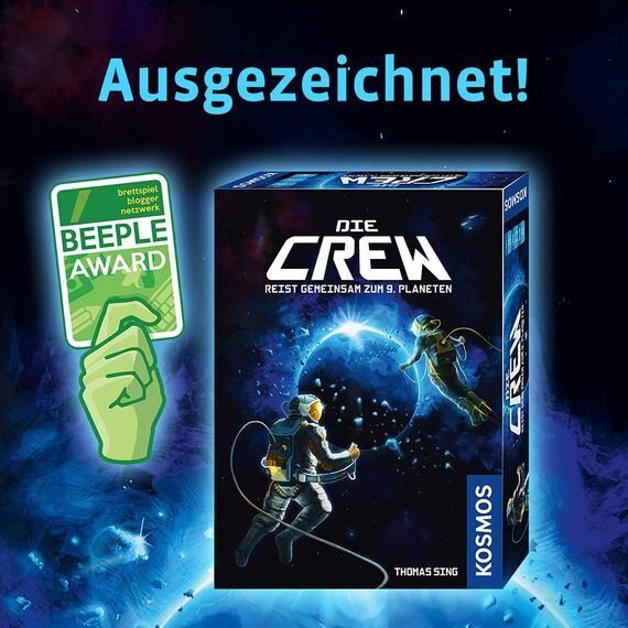 Kosmos 691868 Die Crew - Reist gemeinsam zum 9. Planeten, Kennerspiel des Jahres 2020, kooperatives Kartenspiel für 3 bis 5 Personen, mit Variante für 2 Personen, Gesellschaftsspiel: 2-5 Spieler