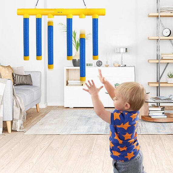 Guopai Reaktionstraining Spiel mit Fallenden Stöcken – Reaktionsspiel Kinder & Erwachsene, Fangstäbe Spielzeug für Hand-Auge-Koordination, Catching Sticks Game, Reaktionstrainer für Geburtstag & Party