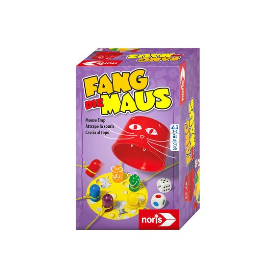 noris Fang die Maus – lustiges Reaktionsspiel für Kinder ab 4 Jahren – schnelles Fangspiel mit kleinen Mäusen – Actionspiel für 3–6 Spieler – Spielspaß für die ganze Familie
