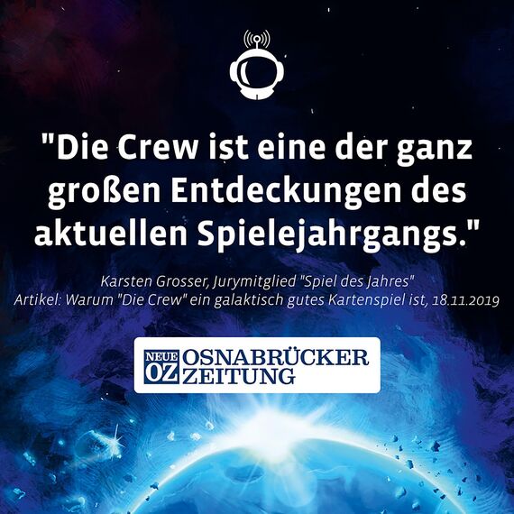 Kosmos 691868 Die Crew - Reist gemeinsam zum 9. Planeten, Kennerspiel des Jahres 2020, kooperatives Kartenspiel für 3 bis 5 Personen, mit Variante für 2 Personen, Gesellschaftsspiel: 2-5 Spieler