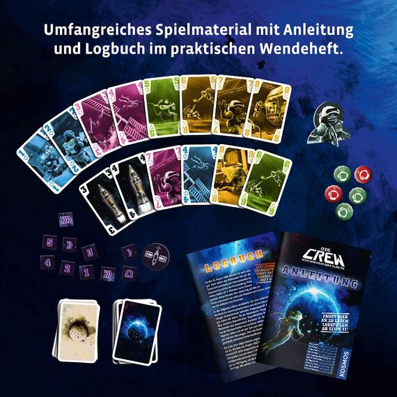 Kosmos 691868 Die Crew - Reist gemeinsam zum 9. Planeten, Kennerspiel des Jahres 2020, kooperatives Kartenspiel für 3 bis 5 Personen, mit Variante für 2 Personen, Gesellschaftsspiel: 2-5 Spieler