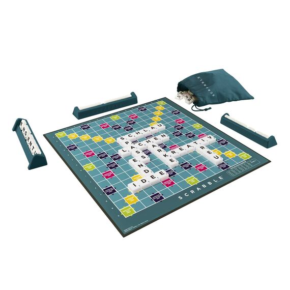 Mattel Games Scrabble Original Deutsche Version, Kreuzworträtsel-Brettspiel für Kinder und Erwachsene, Gesellschaftsspiel, Design kann variieren, für 2 -4 Spieler, ab 10 Jahren, Y9598