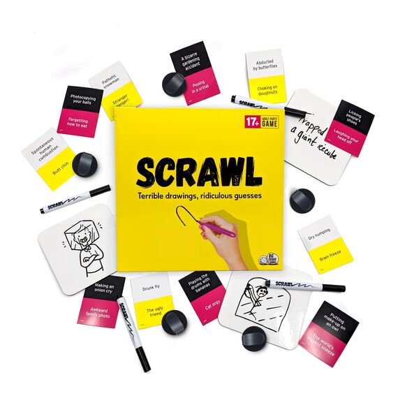Scrawl: EIN Partyspiel für Erwachsene voller gräßlicher Zeichnungen und lächerlichen Rateversuchen (ENGLISCHE Version) (English Version)
