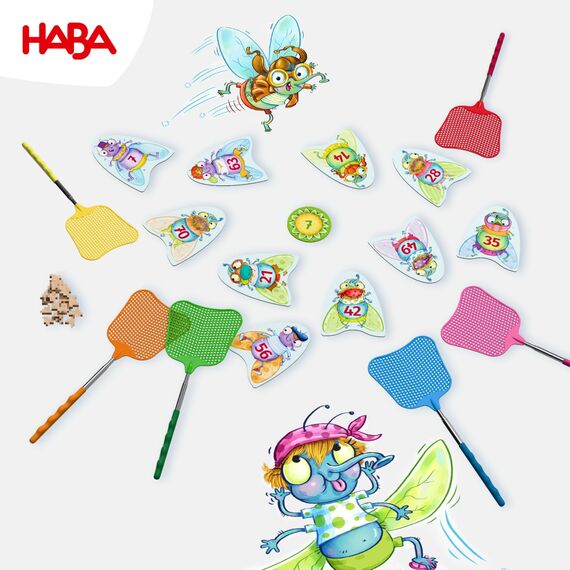 HABA 3X4=Klatsch – Spannendes Lernspiel für 2-6 Spieler ab 8 Jahren, Fördert das kleine Einmaleins und die Konzentration, Lustiges Reaktionsspiel zum Rechnen üben – 2012173001