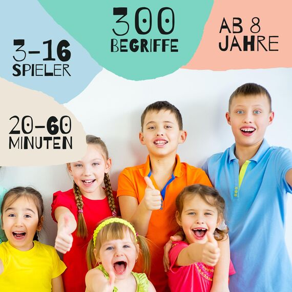 GUESS WHAT?! JUNIOR - Das Ratespiel für die ganze Familie! Begriffe erraten & Pantomime Spiel | Gesellschaftsspiel für Kinder ab 8 Jahren | Lustige Spiele