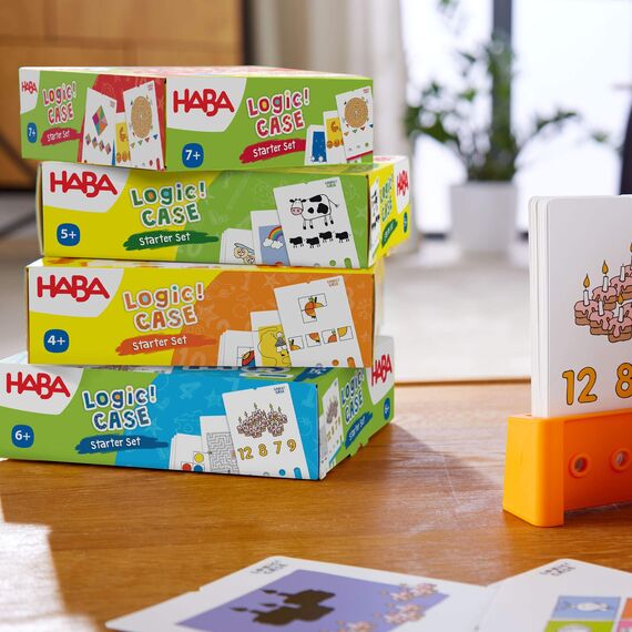 HABA Logic! CASE Starter Set 6+, Logikspiel für Kinder ab 4 Jahren, Reisespiel, 306118, Moyen