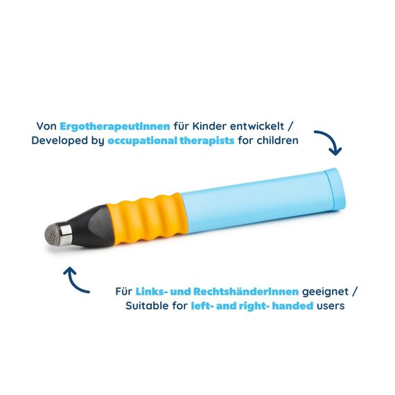 Edurino Ergonomischer Eingabestift | Tablet Stift für Kinder | Eingabestift für Edurino Figuren | Lernspiele ab 4 Jahren | Dreipunktgriff | Stylus Touch Pen (Hellblau)
