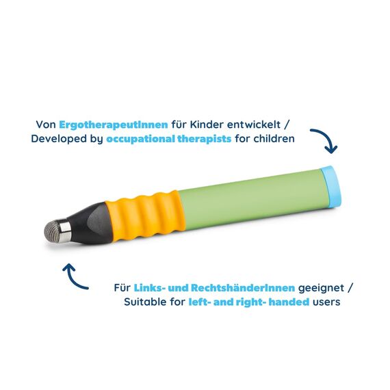 Edurino Ergonomischer Eingabestift I Tablet Stift für Kinder I Eingabestift für Edurino Figuren I Lernspiele ab 4 Jahren I Stylus Touch Pen (Hellgrün)