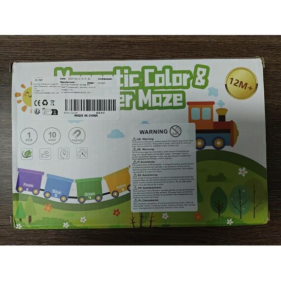 Strehknewen Magnetspiel Labyrinth, Magnetspiel zuglabyrinth, Montessori Spielzeug für Kinder ab 2 bis 6 Jahren, Holzspielzeug Lernspiele, Motorikspielzeug für Mädchen und Jungen