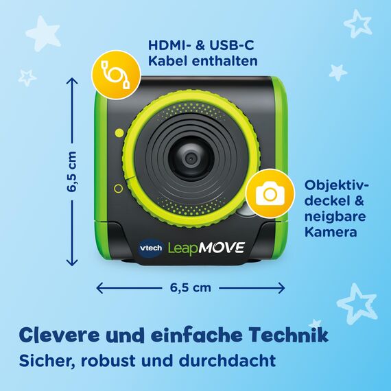 VTech LeapMOVE – Interaktives Videospiel-System ohne Controller – Fördert die Bewegung – Mit 30 vorinstallierten Lernspielen und verschiedenen Lerninhalten – Für Kinder von 4-12 Jahren