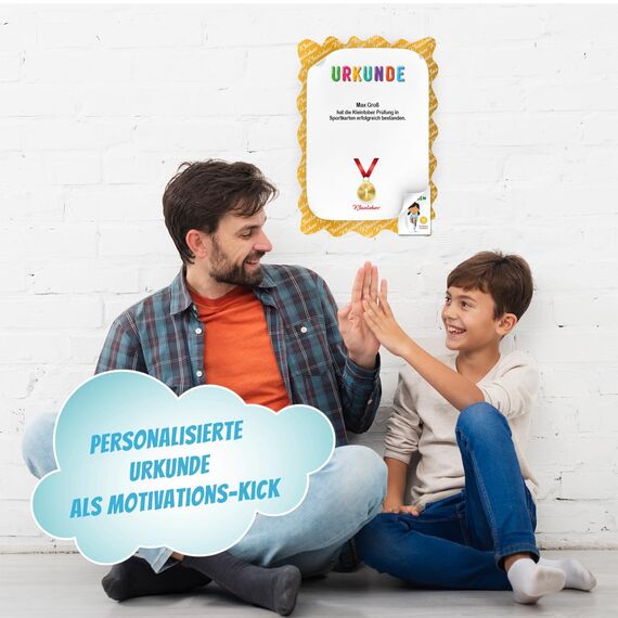 Kleintober 30 Trainingskarten für Kinder & Jugendliche I Bewegungsspiele für Kinder spielerisch fit Werden I Sport Lernspiele ab 3 Jahre mit Motivations-Kick I Sportgeräte für Kinder