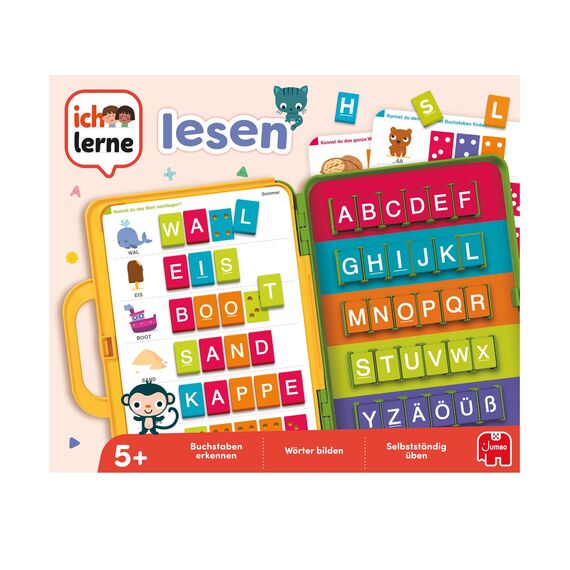 Jumbo Spiele - Ich lerne Lesen - Lernspiele ab 5 Jahren - für 1 Spieler - Vorschule Kindergarten