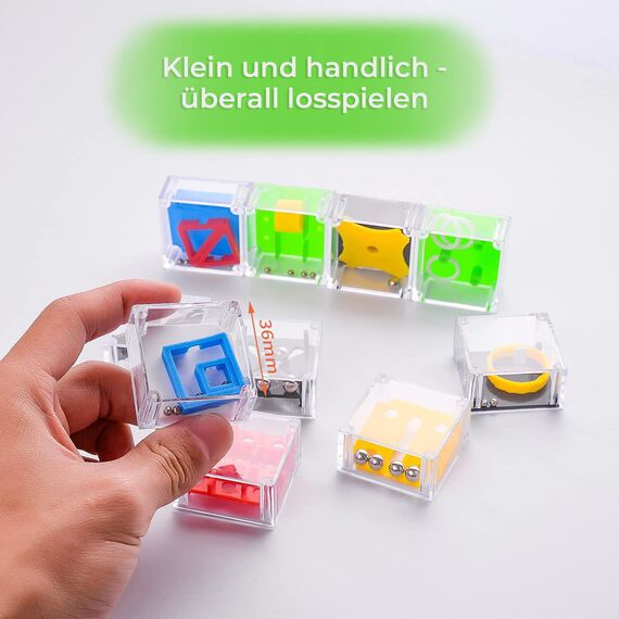 Magicat Premium Geduldspiele Set I 10 Herausfordernde Geduldspiele für Kinder BZW. Knobelspiele für Erwachsene I Ideales Mitgebsel Kindergeburtstag I Spaßige Lernspiele für Feinmotorik