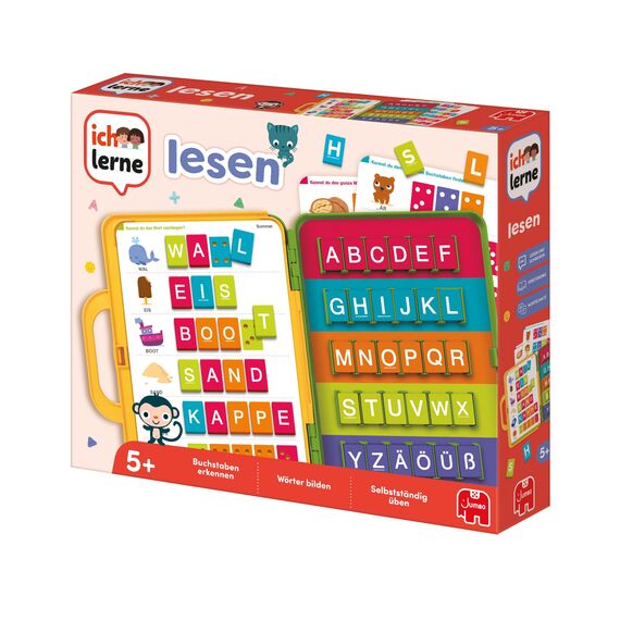 Jumbo Spiele - Ich lerne Lesen - Lernspiele ab 5 Jahren - für 1 Spieler - Vorschule Kindergarten