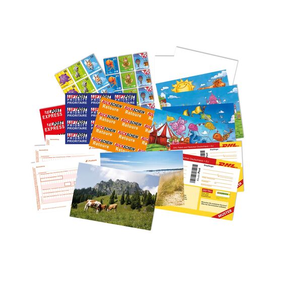 noris Kinderpost - Klassisches Kinder-Rollenspiel, inkl. Postschalter und viel Postzubehör, Postkarten, Briefe, Pakete, für Kinder ab 4 Jahren