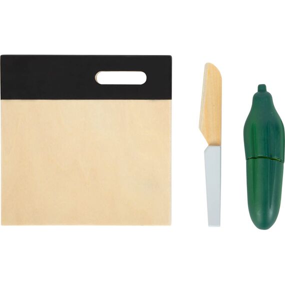 small foot Schneide-Set Gemüse "fresh" aus Holz, Lebensmittel für Kinderküche, Rollenspielzeug ab 2 Jahren, 12329