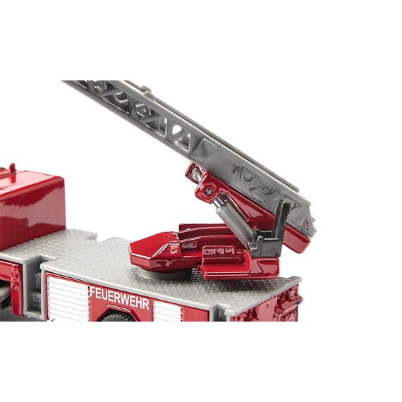 siku 1841, Feuerwehrdrehleiter-Fahrzeug, 1:87, Metall/Kunststoff, Rot, Bewegliche Leiter