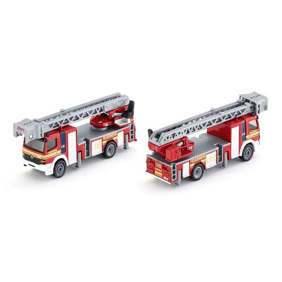 siku 1841, Feuerwehrdrehleiter-Fahrzeug, 1:87, Metall/Kunststoff, Rot, Bewegliche Leiter