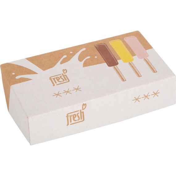 small foot Milcheis am Stiel "fresh" aus Holz, Zubehör für Kaufladen und Kinderküche, Rollenspielzeug ab 3 Jahren, 12351