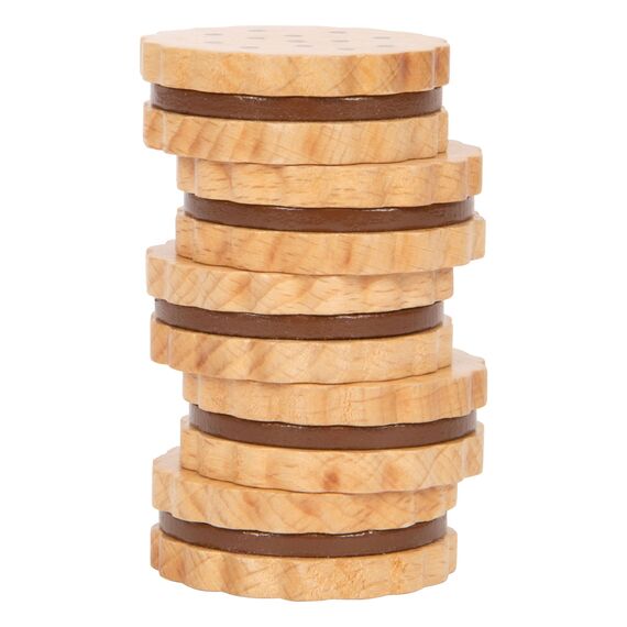 small foot Sandwich-Kekse "fresh" aus Holz, Zubehör für Kaufladen und Kinderküche, Rollenspielzeug ab 3 Jahren, 12352, Kindergerecht