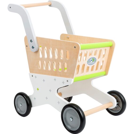 small foot Einkaufswagen "Trend" aus Holz, Zubehör für Kaufmannsladen und Rollenspiel, ab 3 Jahren, 11161