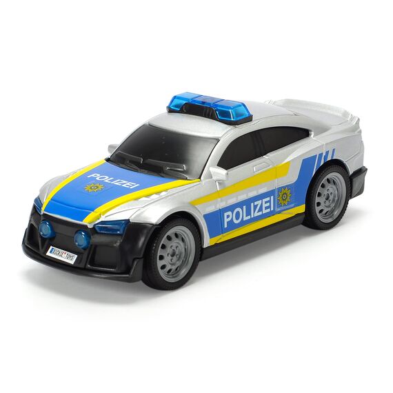 Dickie Toys SOS Rettungsstation mit Polizei, Feuerwehr und Krankenwagen, Station mit Licht & Sound, Mikrofon mit Lautsprecherfunktion, Tore zum Öffnen, inkl. Batterien, 31x22x16 cm, Blue