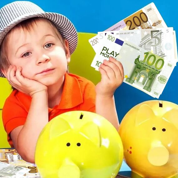 Spielgeld Kinder 175 Blätter, 5/10/20/50/100/200/500 Learning Resources Spielgeld Set, Geldscheine, für Rollenspiele, zum Rechnen und Lernen