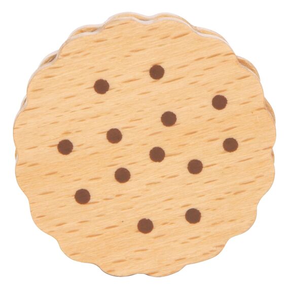 small foot Sandwich-Kekse "fresh" aus Holz, Zubehör für Kaufladen und Kinderküche, Rollenspielzeug ab 3 Jahren, 12352, Kindergerecht
