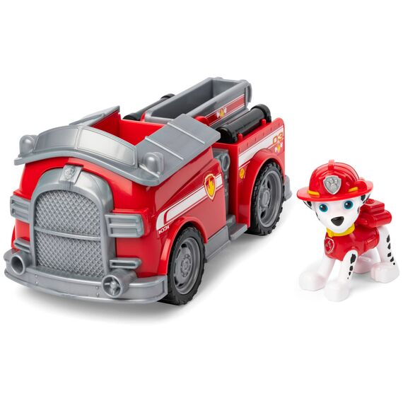Spin Master PAW Patrol, Feuerwehr-Fahrzeug mit Marshall-Figur (Basic Vehicle/Basis Fahrzeug), Spielzeugauto, ab 3 Jahren